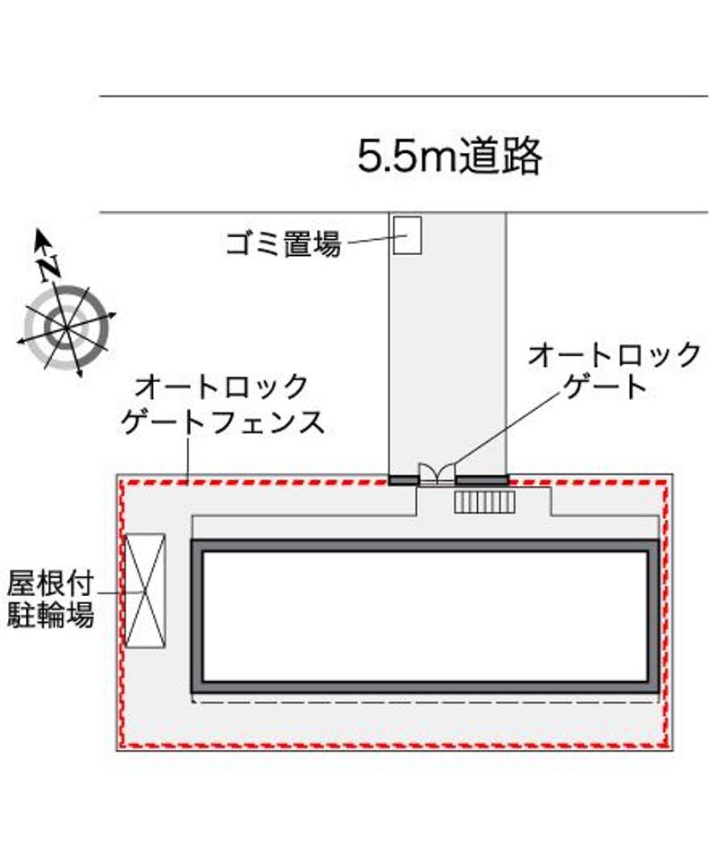 レオパレスタウンコートⅢ 配置図