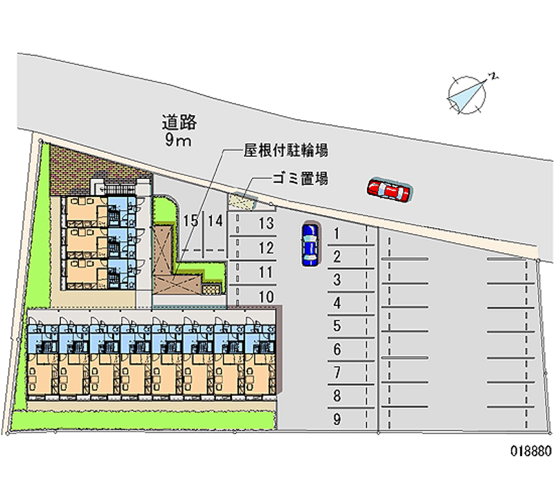 レオパレスとちの木 月極駐車場