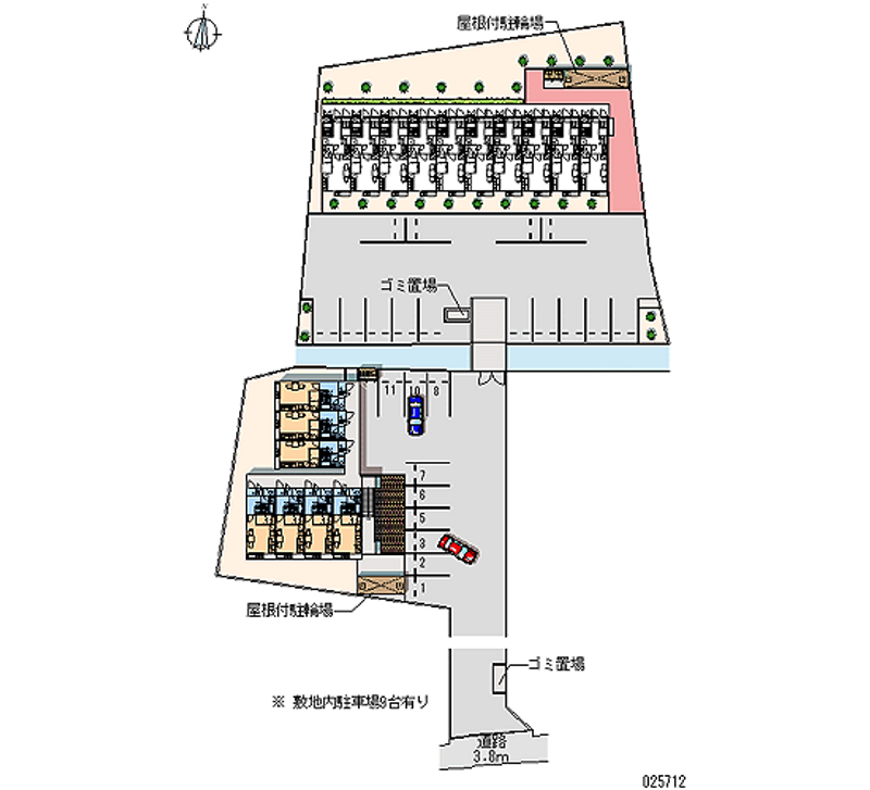 レオパレスＷｅｓｔⅡ 月極駐車場