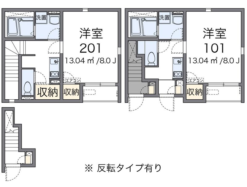クレイノＨＩＧＡＳＨＩＮＯ 間取図