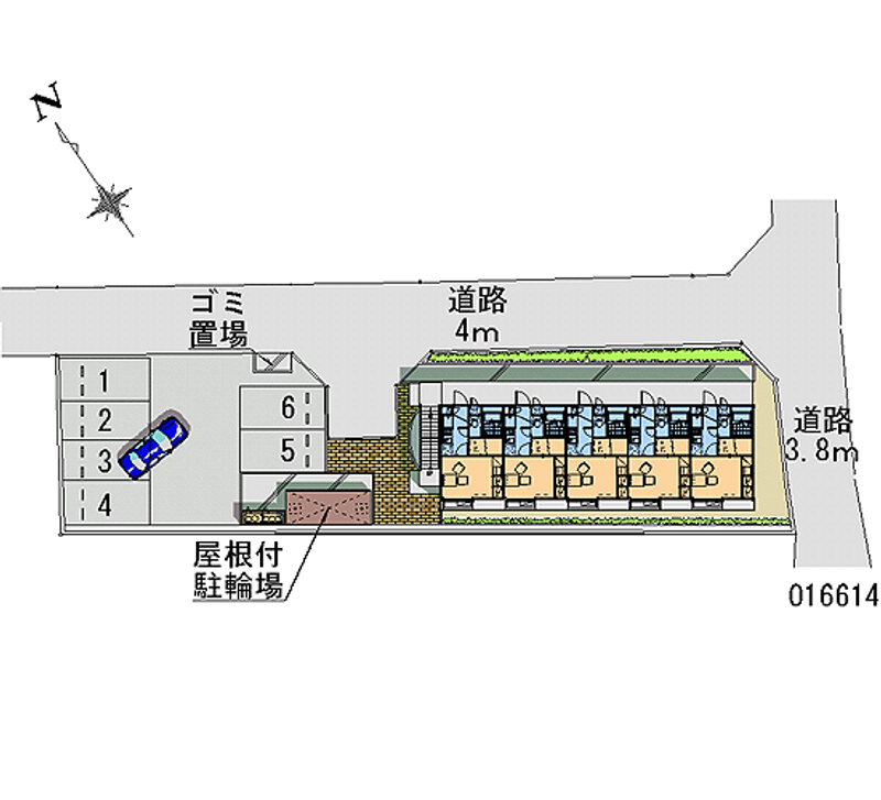 レオパレスアンビエンス 月極駐車場