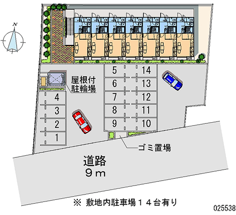 レオパレスアブリー 月極駐車場