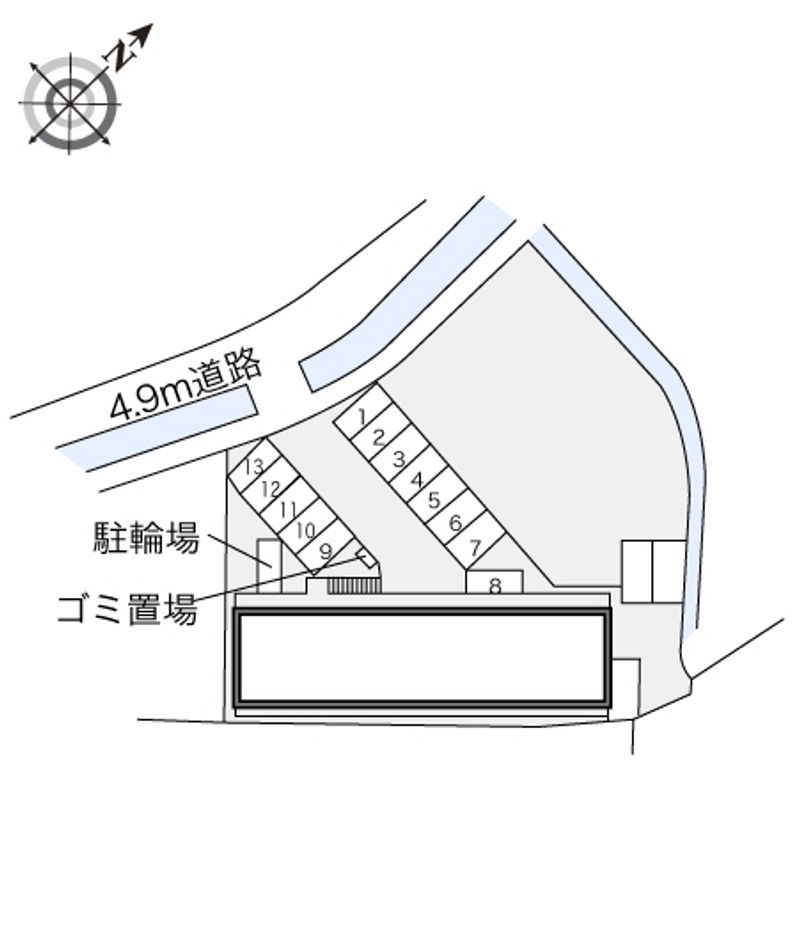 レオパレス勇舞 配置図