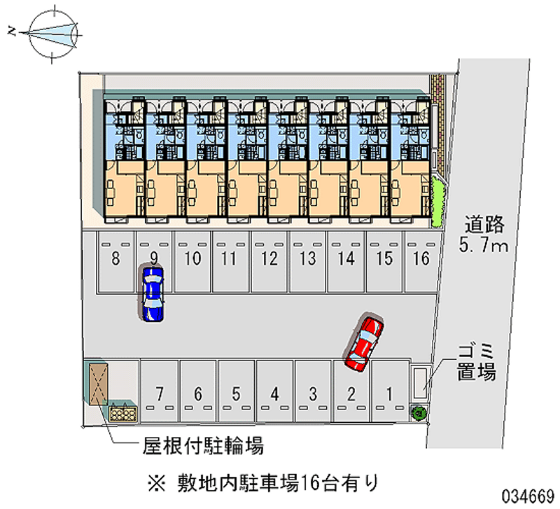 レオパレスＨＫＭ 月極駐車場