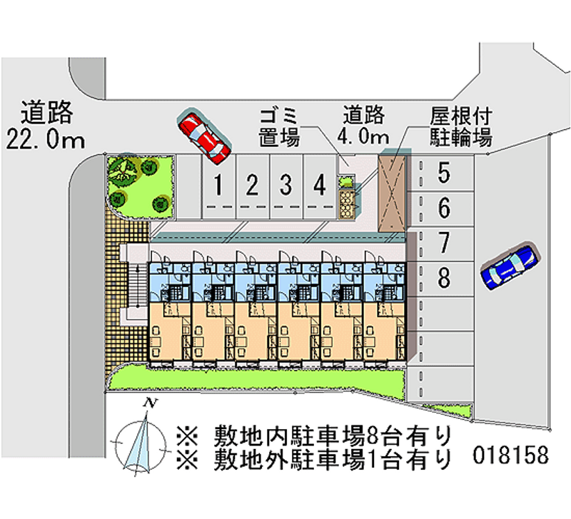 レオパレス緑町 月極駐車場