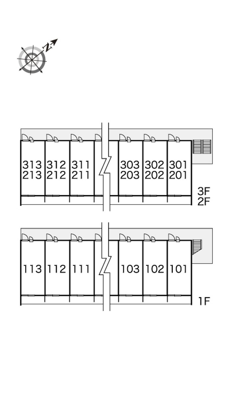 レオパレス明和 間取配置図