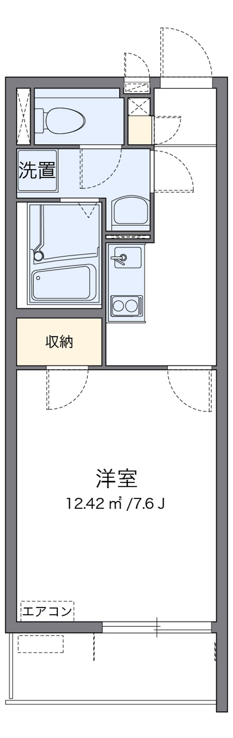 クレイノＩＴＵＫＩ 間取図