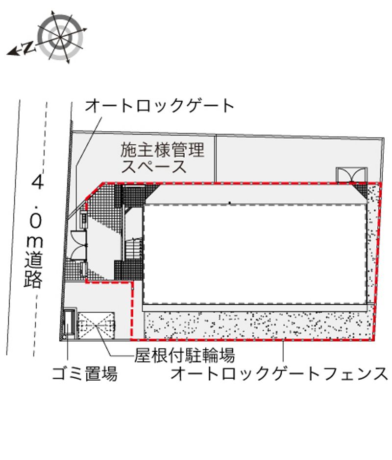 レオパレスＳｕｎｓｅｔＲｏｏｍ 配置図