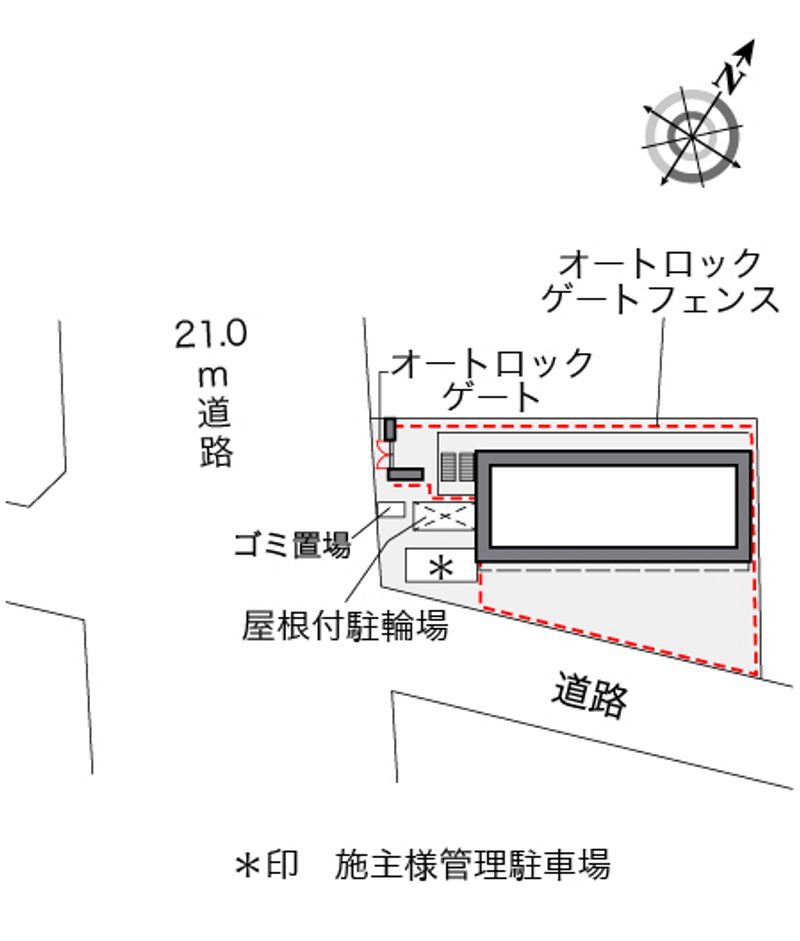 レオパレスゆめ咲 配置図