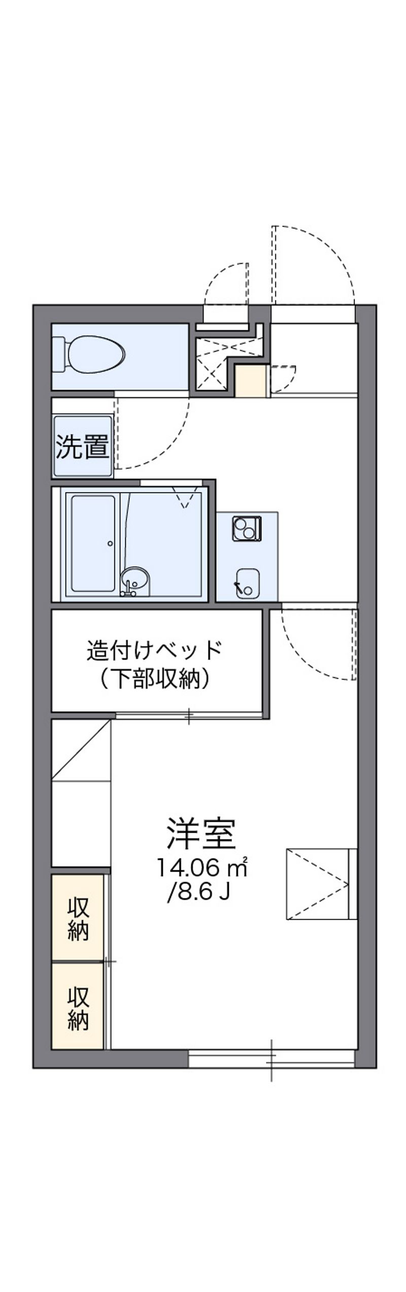 レオパレスＢＯＳＨＵＫＥ大久保 間取図