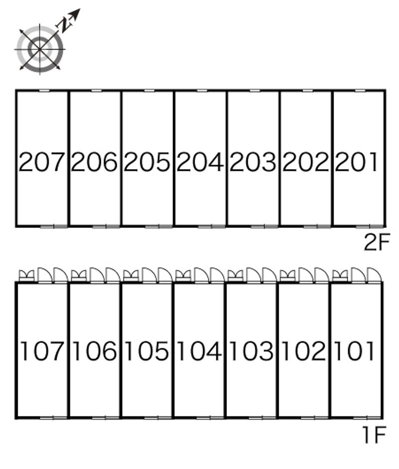 レオパレス横浜Ⅱ 間取配置図