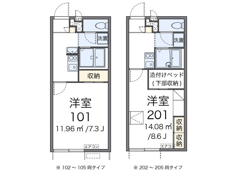 レオパレスＰｅａｒ．Ⅱ 間取図