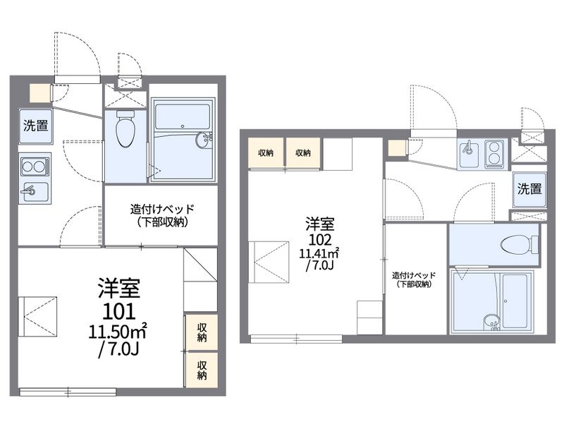レオパレス竹 間取図