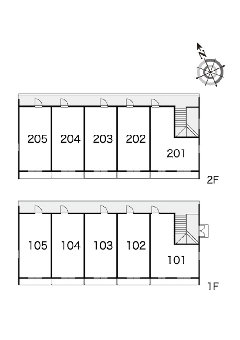 レオパレス住吉 間取配置図