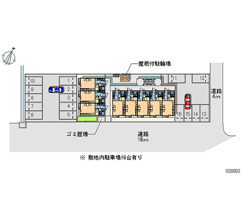 レオパレスリリーＹ 月極駐車場