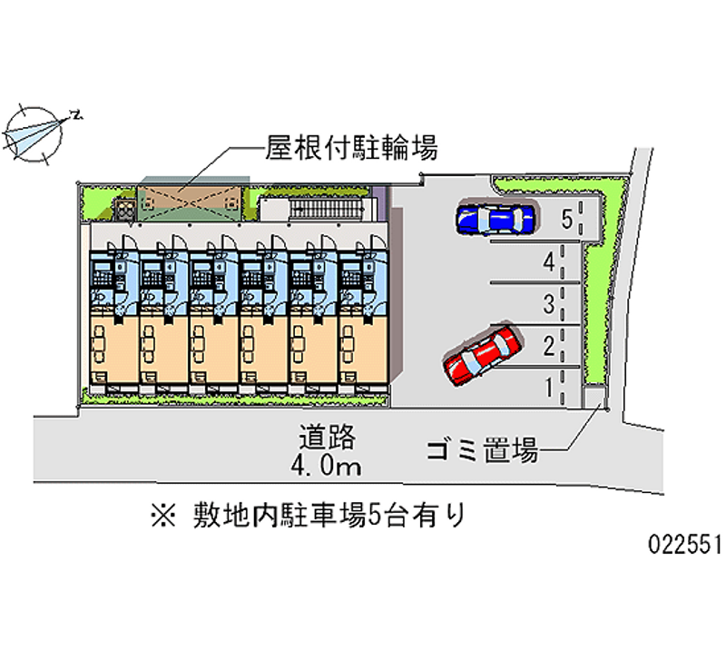 22551 Monthly parking lot