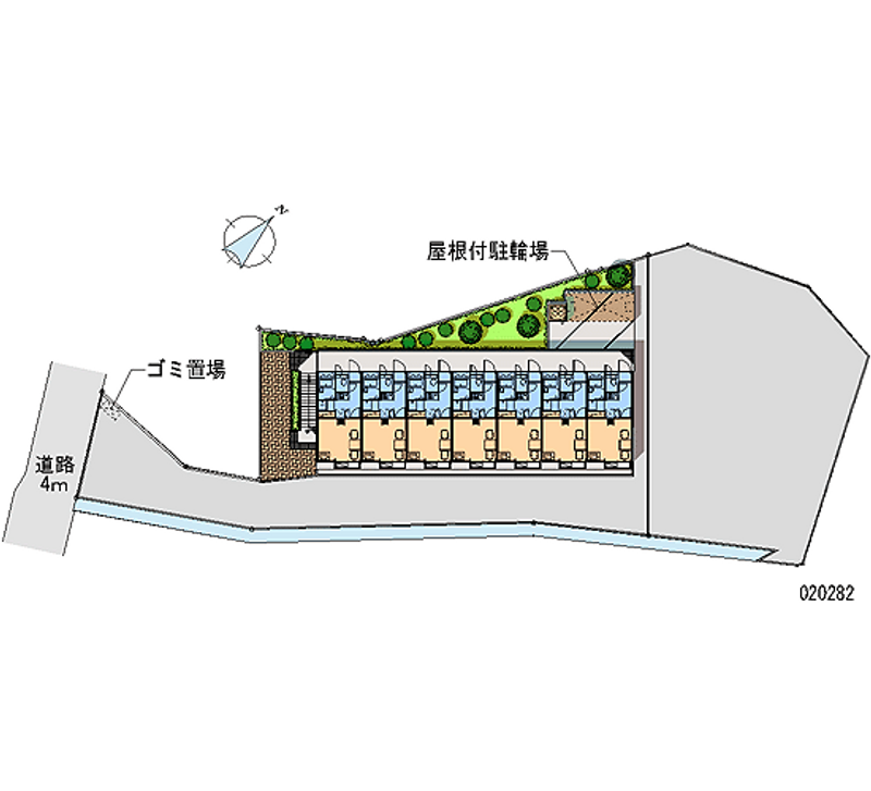 レオパレスプレシアス 区画図