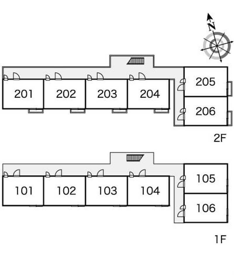 レオパレスアメニティ中葛西 間取配置図