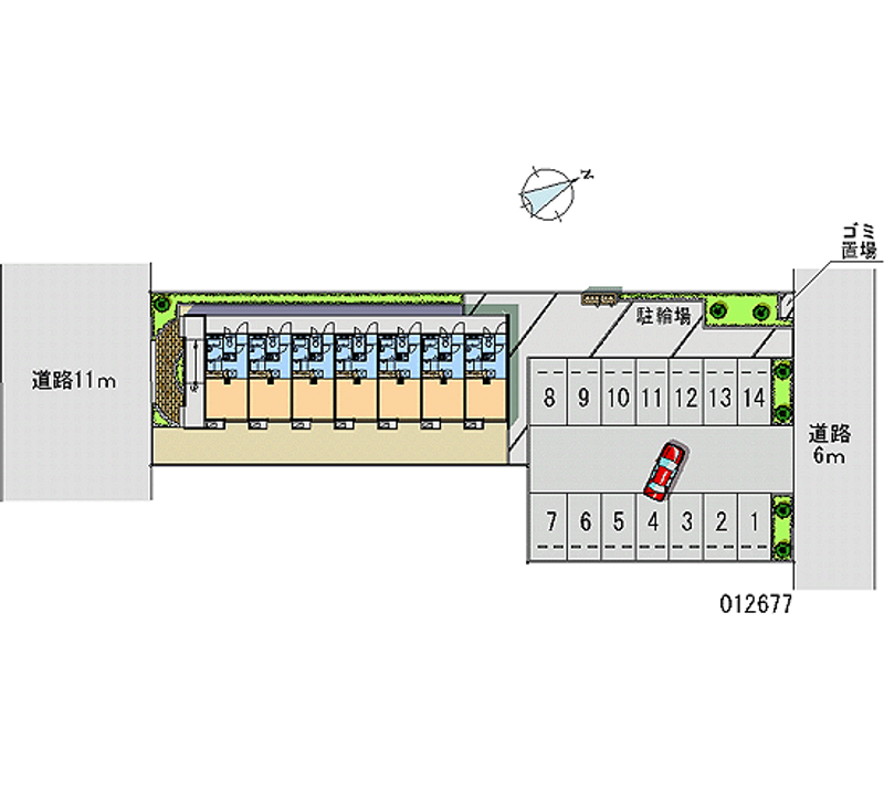 12677 Monthly parking lot