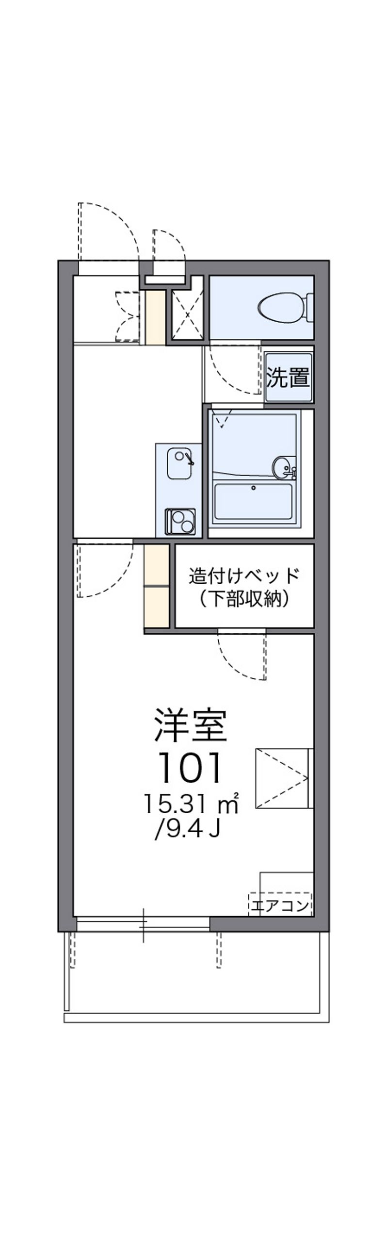 レオパレスラーラ 間取図