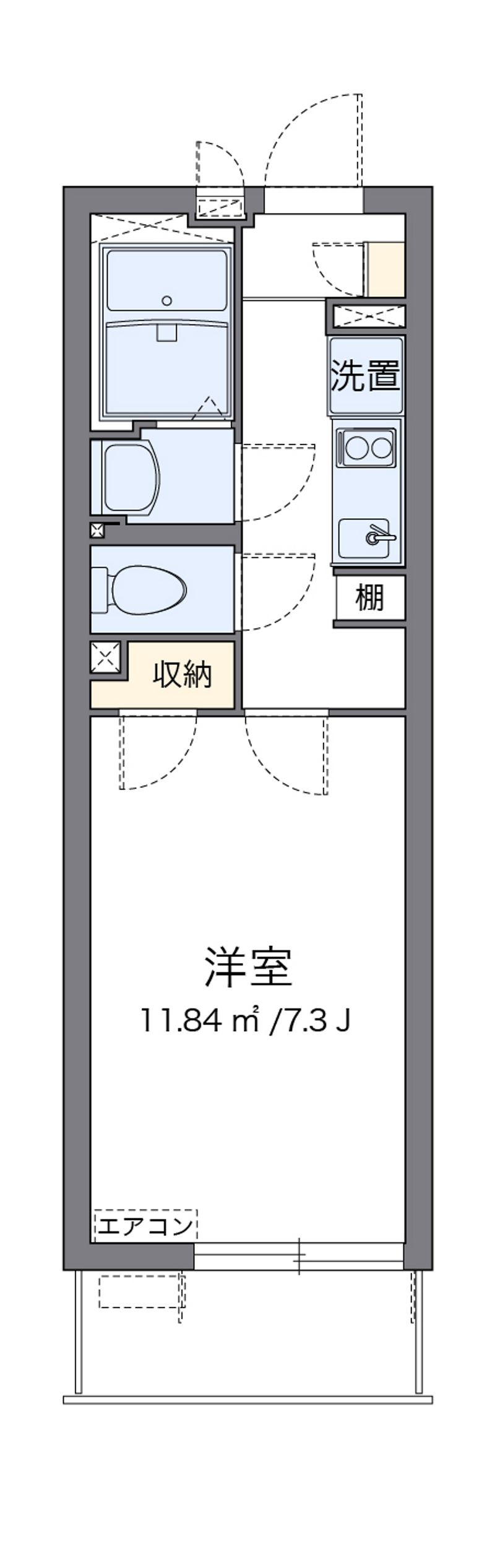 クレイノ陸王 間取り