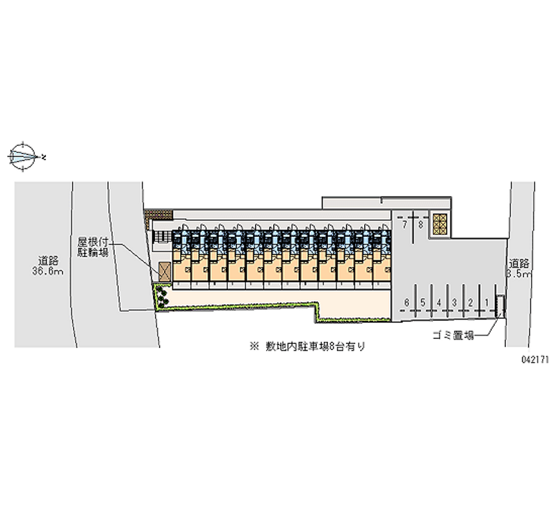 レオパレス香春口 月極駐車場