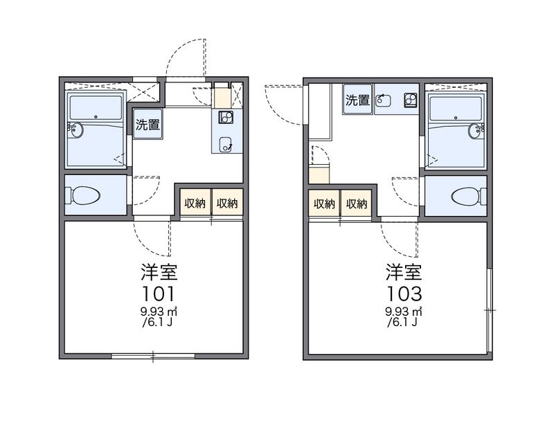 レオパレスパルファン 間取図