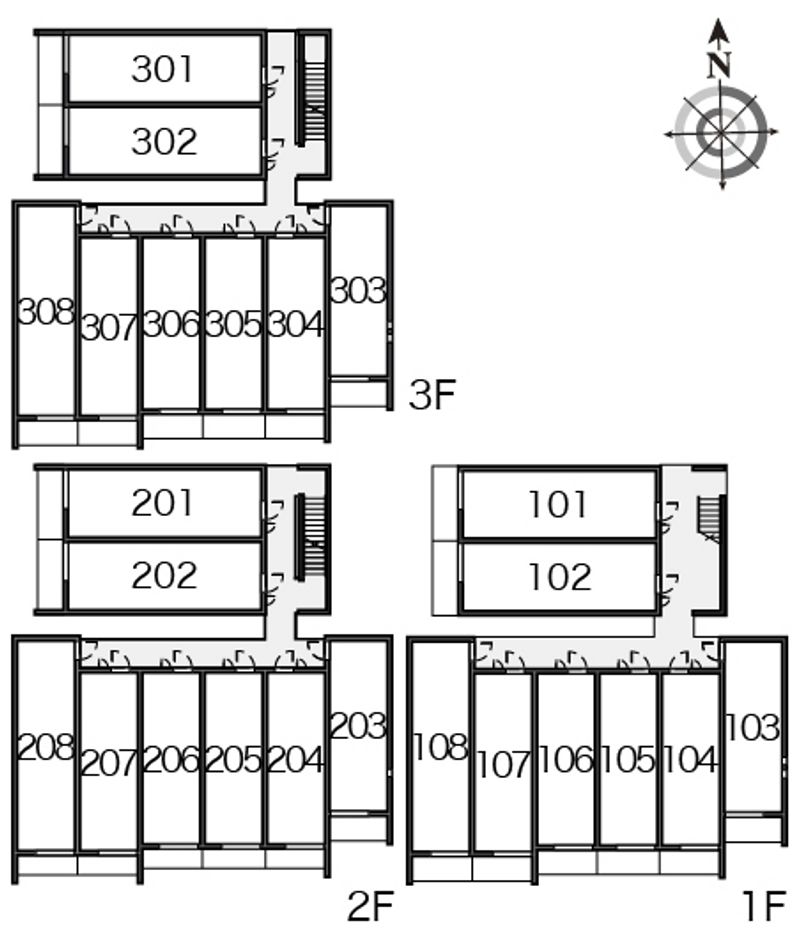 クレイノアンジュ 間取配置図