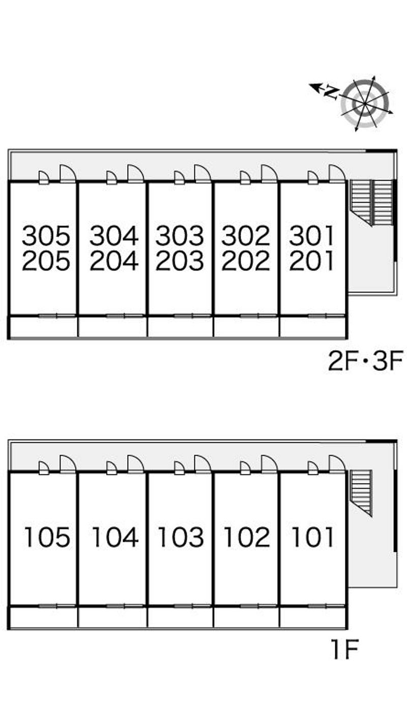 レオパレス新在家 間取り配置図