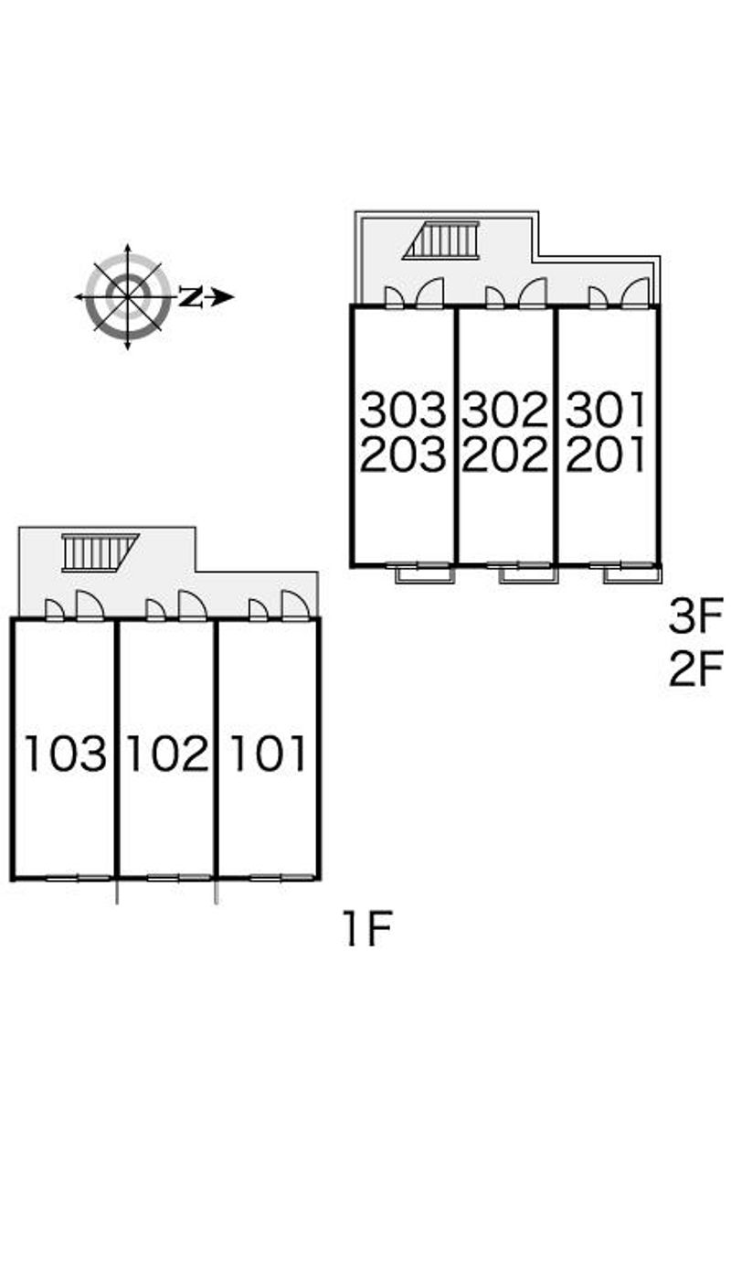 レオパレスセイント東砂 間取配置図