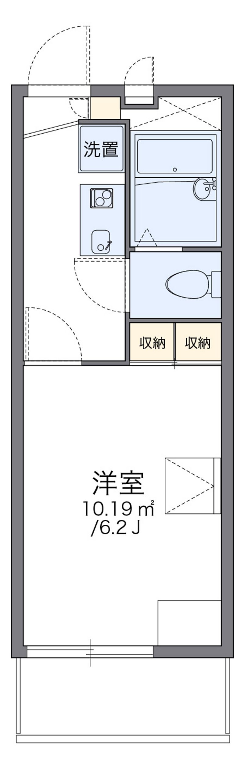 レオパレス青葉丘 間取図