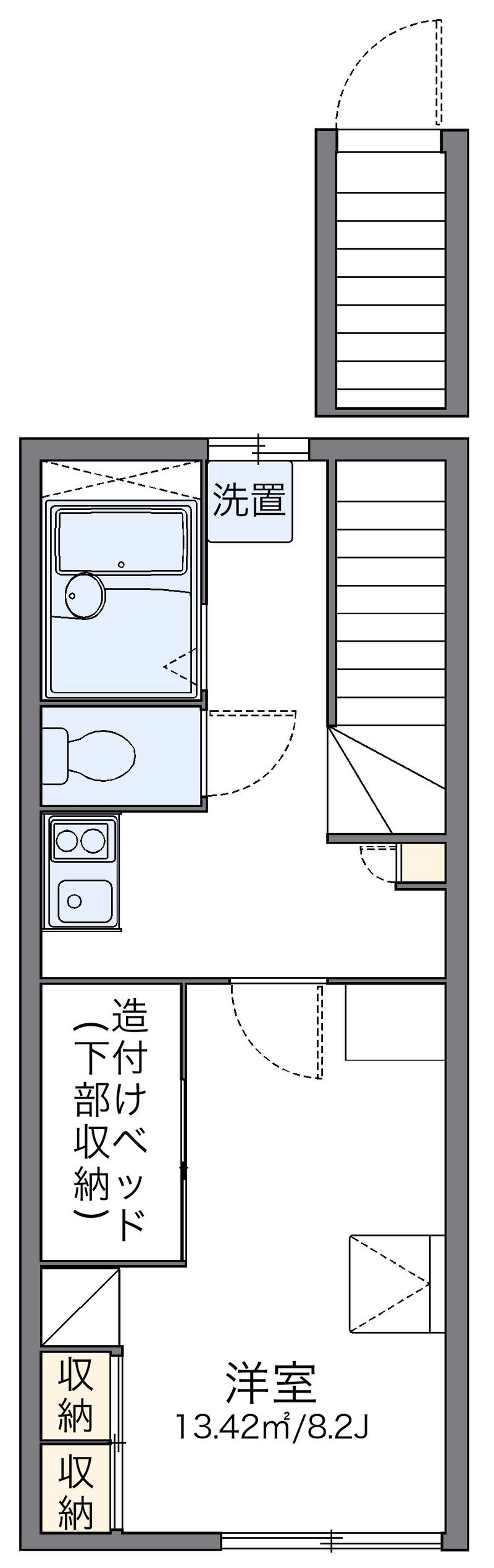 レオパレス安田　１ 間取図