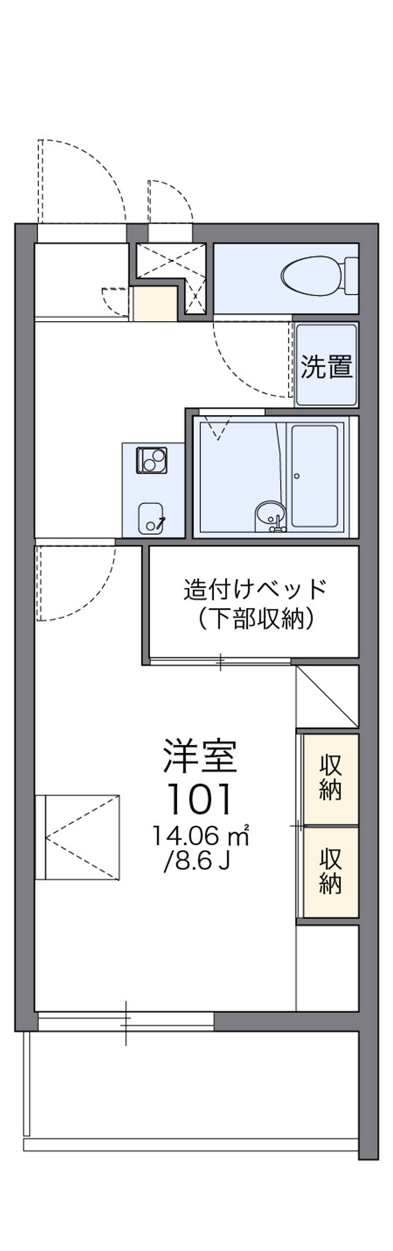 レオパレスＦｒｉｅｎｄｓⅡ 間取図