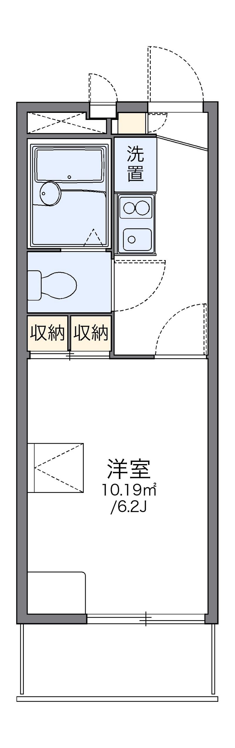 レオパレスＨＡＮＡＷＡ 間取図