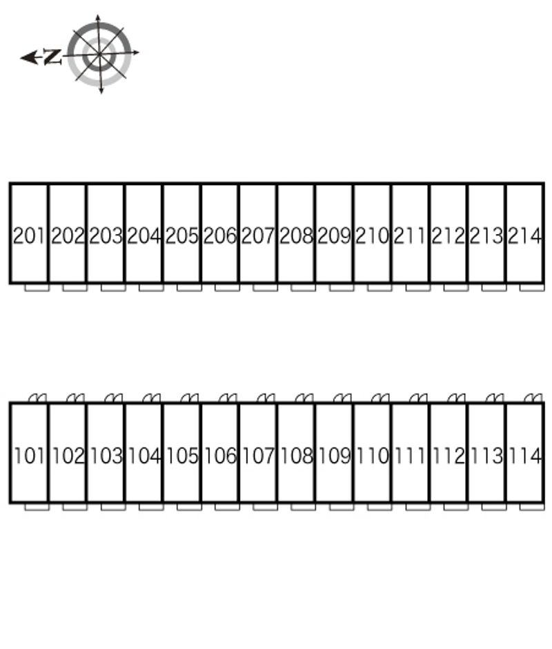 レオパレスエメラルド 間取配置図