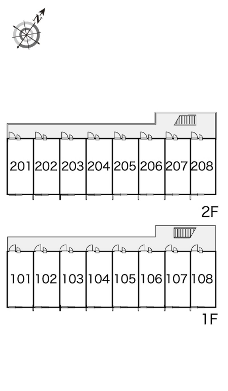 レオパレスジョイフルコーポ 間取配置図