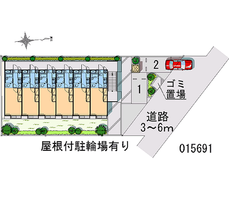 レオパレスハックベリー 区画図