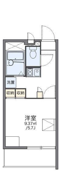 レオパレス月隈南 間取り図