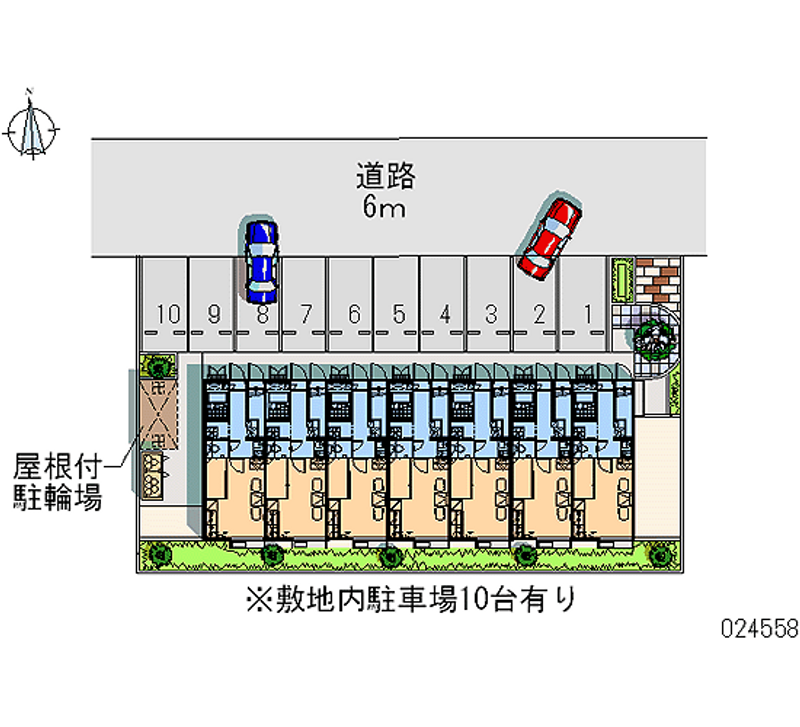 レオパレスファンタジー 月極駐車場