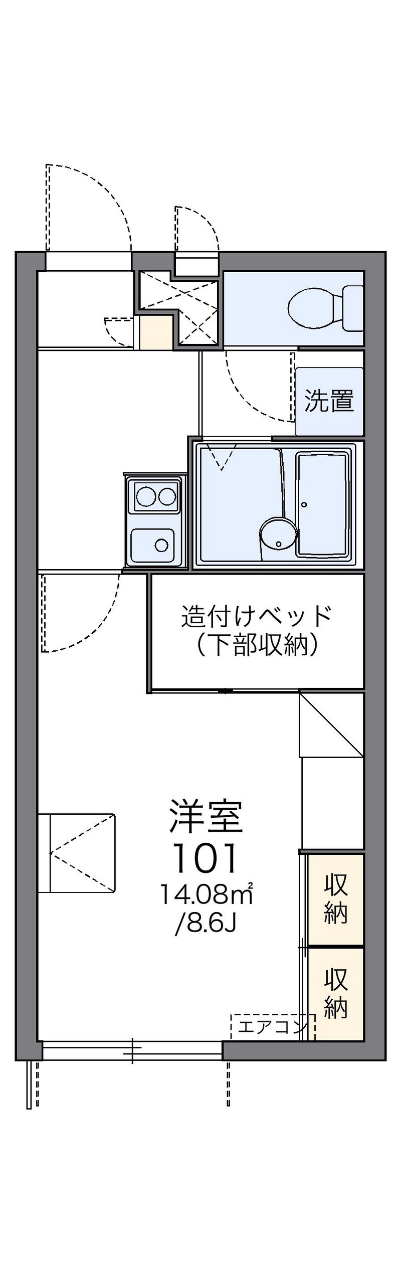 レオパレス大田 間取図