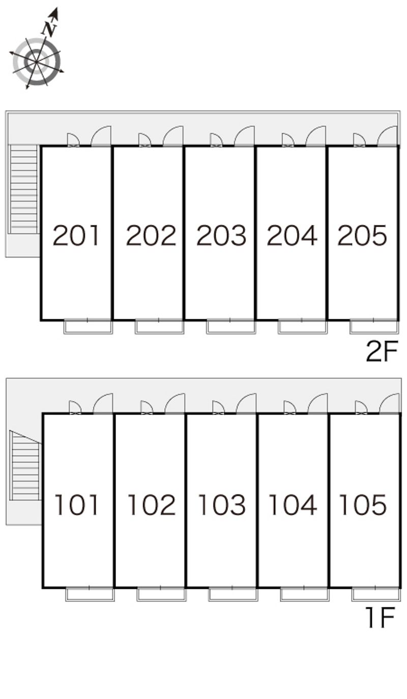 レオパレスグリーンヒル 間取り配置図