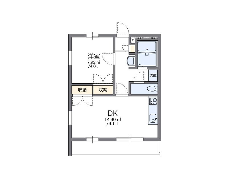 レオパレスアクシスＡ 間取図