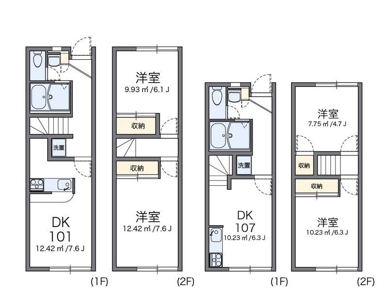 レオパレスセブン 間取図