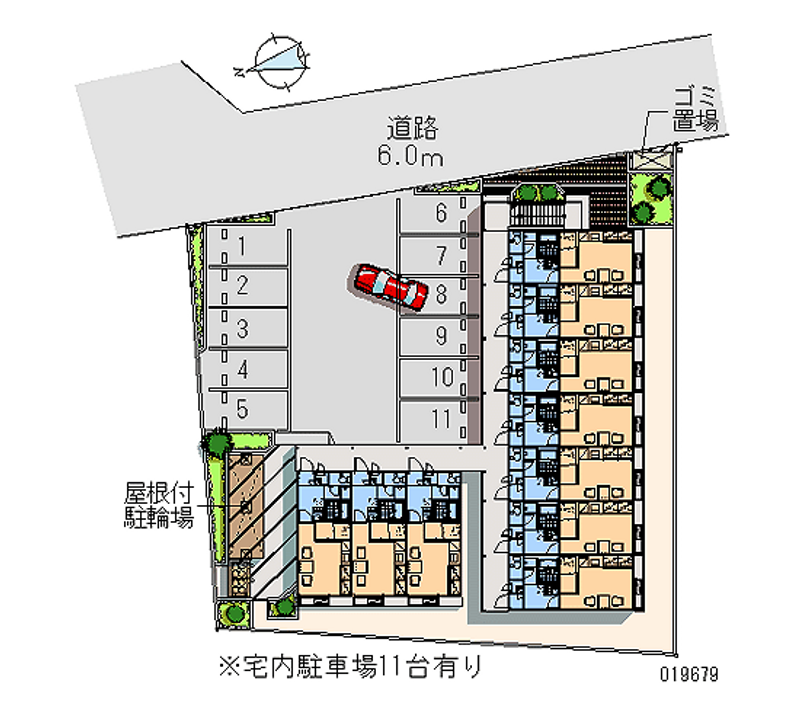 レオパレスラブリー 月極駐車場