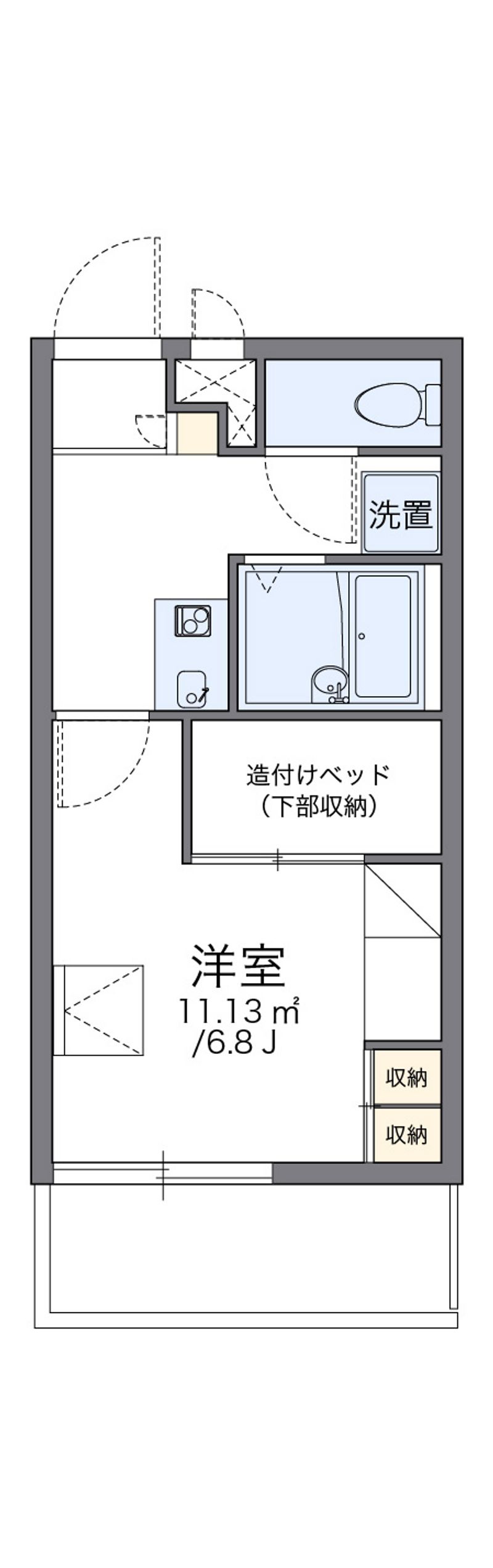 レオパレス真Ⅴ 間取図