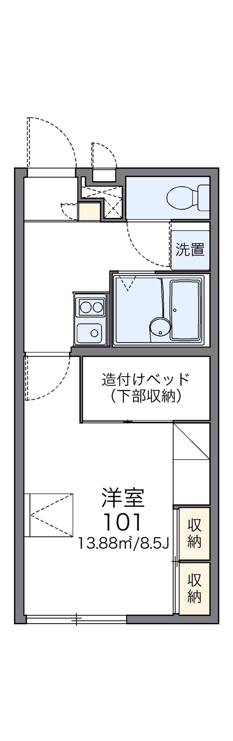 レオパレスＡ＆Ｋ 間取図