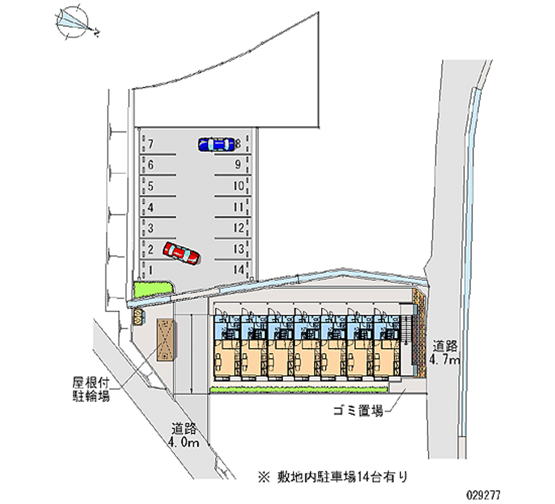 レオパレスステランテ 月極駐車場