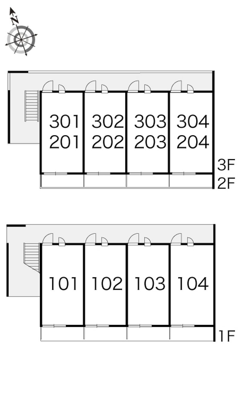 レオパレスラフレシール 間取り配置図