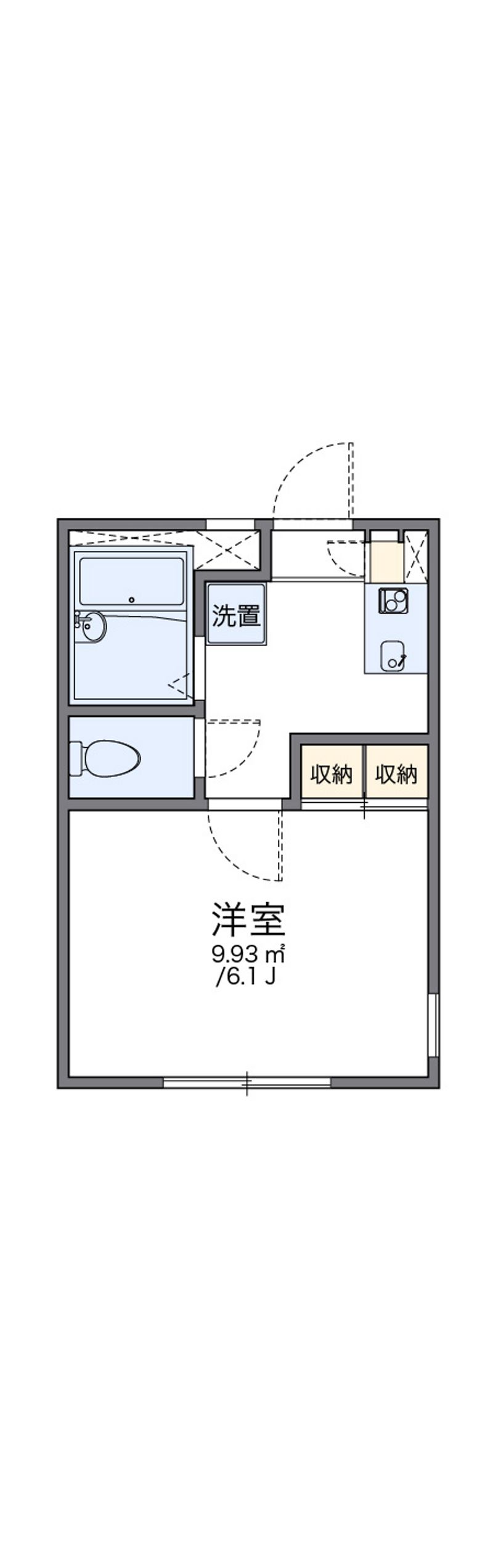 レオパレスパルファン 間取図