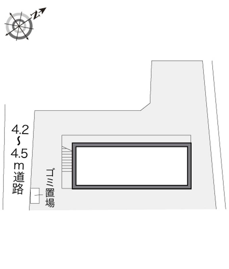 レオパレススカイヒルズ帯迫 配置図
